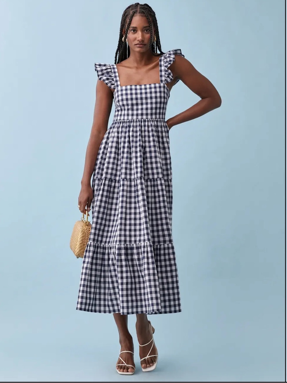 Gingham Reformation Hartford Dress
